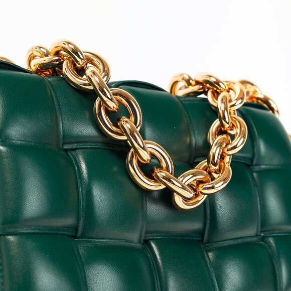 Bottega Veneta Chain Cassette Raintree Gold Padded Nappa Lambskin Bag - Picture 8 of 12